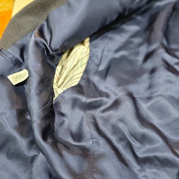 Men's Lauren Ralph Lauren Herringbone Lambs' Wool Blazer Sport Coat Size 42R - Picture 9 of 10